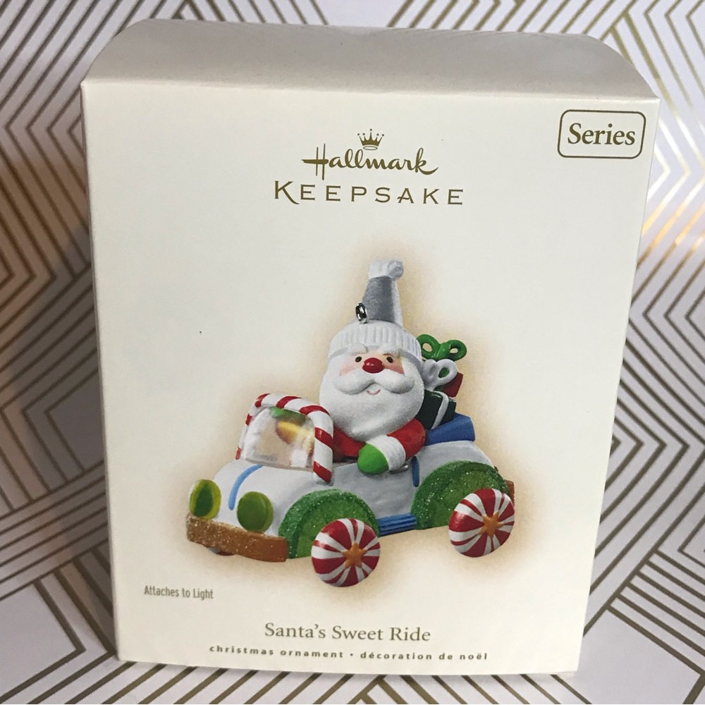 HALLMARK Keepsake Ornament 2007 SANTAS SWEET RIDE #1 in Series SANTA CLAUS KE